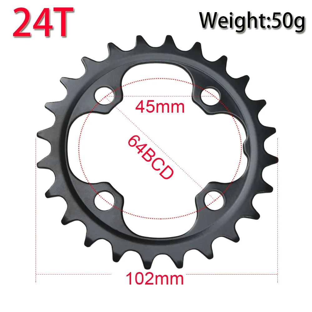 10 geschwindigkeit 10S kettenräder 24T 38T M610 M615 64/104BCD MTB – Image 3