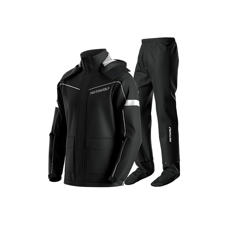 Motorrad-Regenanzug, wasserdicht, geteilter Regenmantel, Anzug, Radfahren, Motorradjacke und Hose, leicht
