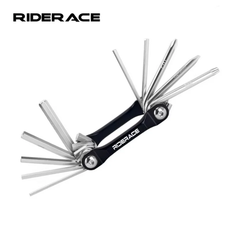 RIDERACE Fahrrad-Multitool-Set Tragbarer Stahl-Inbusschlüssel Schraubendreher