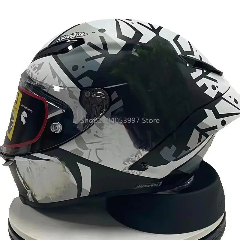 Integraler Motorradhelm für Herren und Damen, Sicherheits-Rennhelm, Reiten, Motocross, Rennen, Motorradhelm