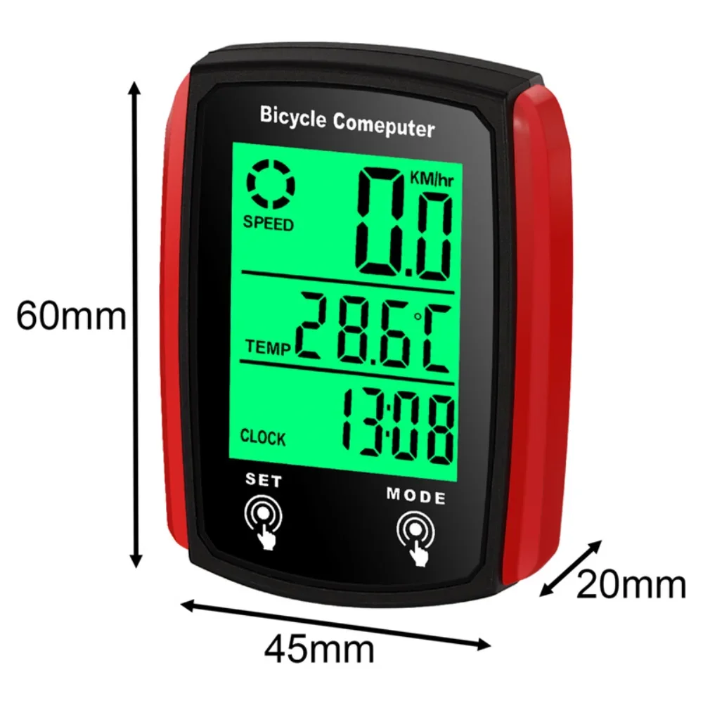 Fahrradcomputer Kabelgebundener Tachometer USB Leuchtender LCD – Image 4