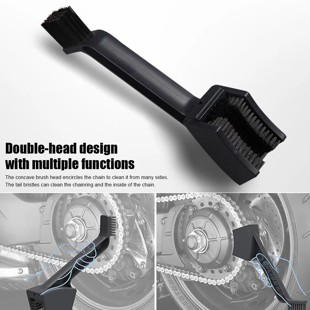 Motorrad Mountainbike Fahrrad Roller Doppel-ende Kette Reinigung Pinsel Zyklus Kette Detaillierung Pinsel