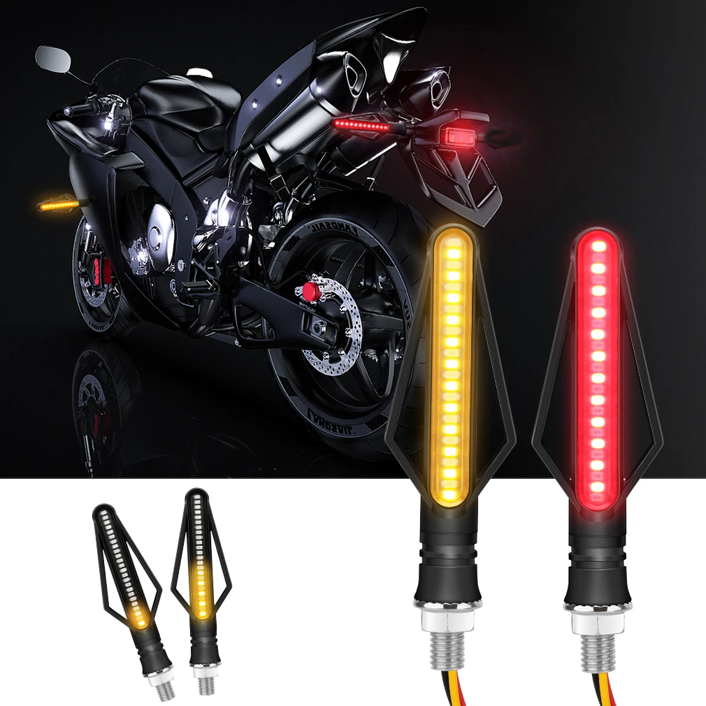 Motorrad LED Blinker Richtungs anzeigen blinken hinten Heck bremse Blinklicht Stopps ignal Licht Motorrad Drl