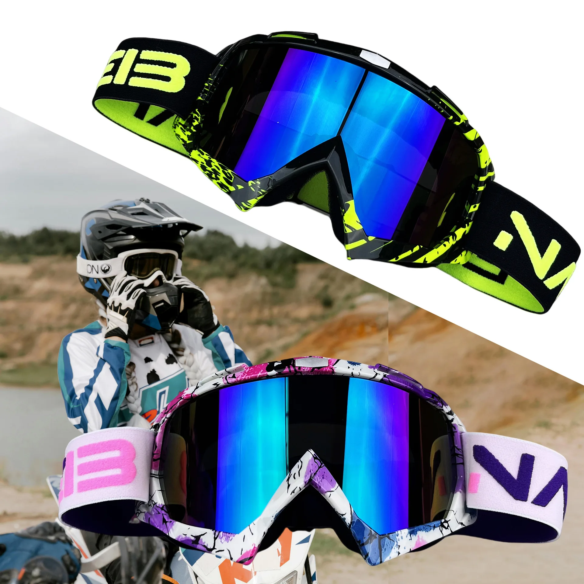 Offroad-Ski-Motorradbrille Wind- und Sanddicht HD UV400 Wind – Image 3