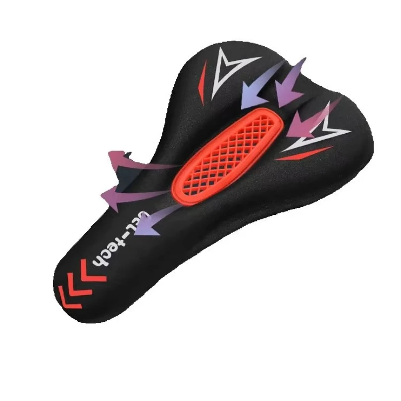 Fahrrad Soft GEL Sitzbezug Silikon Lycra Leder Kissen Gepolstert Sport – Image 6