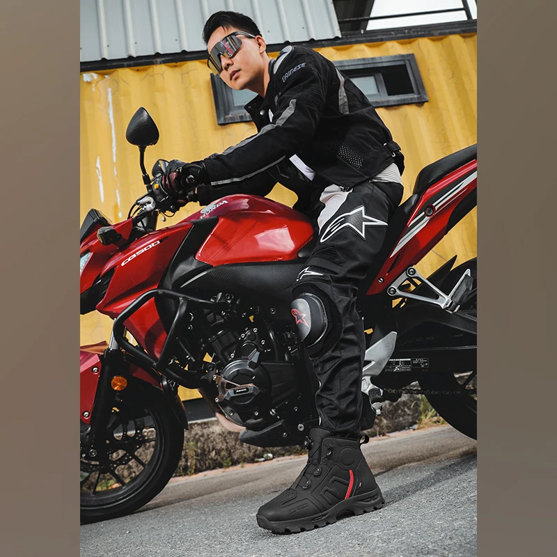 Motorrad Reiten Männer Stiefel Wasserdichte Motocross Radfahren Schuhe – Image 5