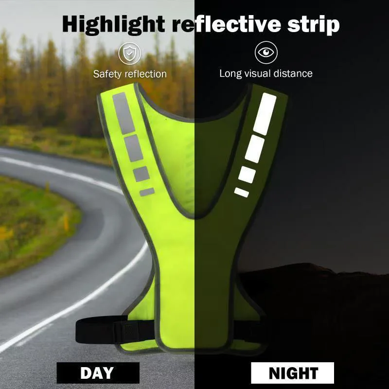 Reflektierende Fahrradweste, Hochsichtbare Sicherheitsjacke – Image 3