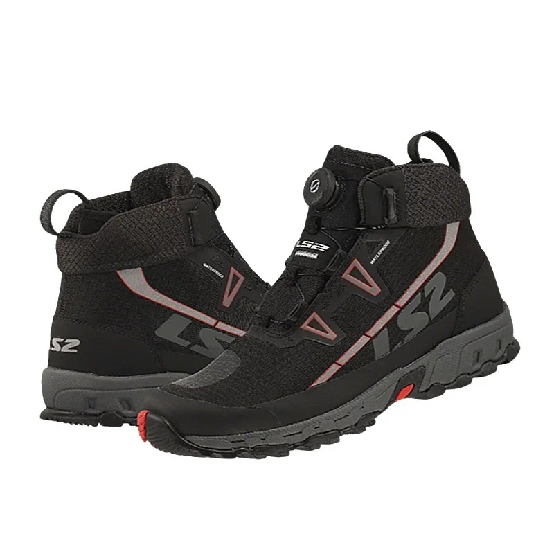 LS2 TREKKER MBW015 Herren-Stiefel Atmungsaktive Wasserdichte Motorradstiefel für Männer Modische