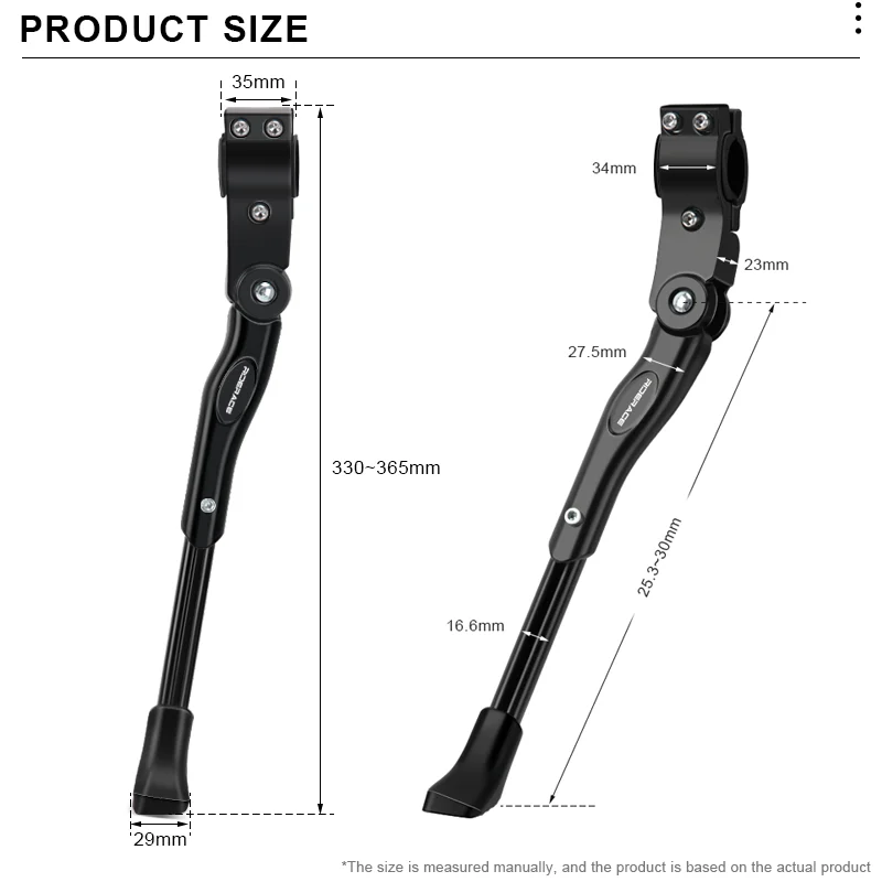 Fahrrad Ständer Aluminium Legierung Seite Hinten Kick Ständer – Bild 6