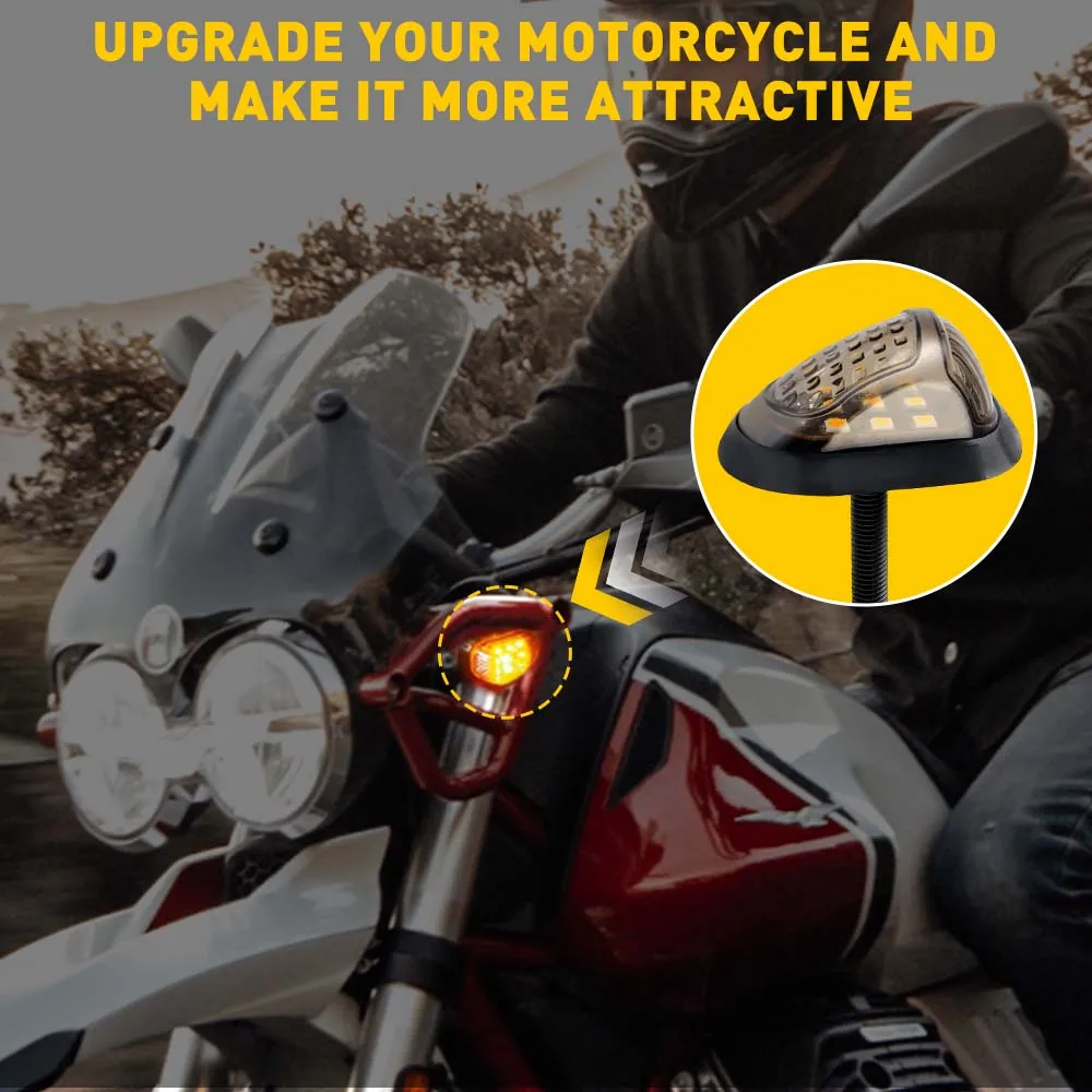Motorrad LED Blinker Schwanz Stop Indikatoren Blinker Rücklicht – Bild 5