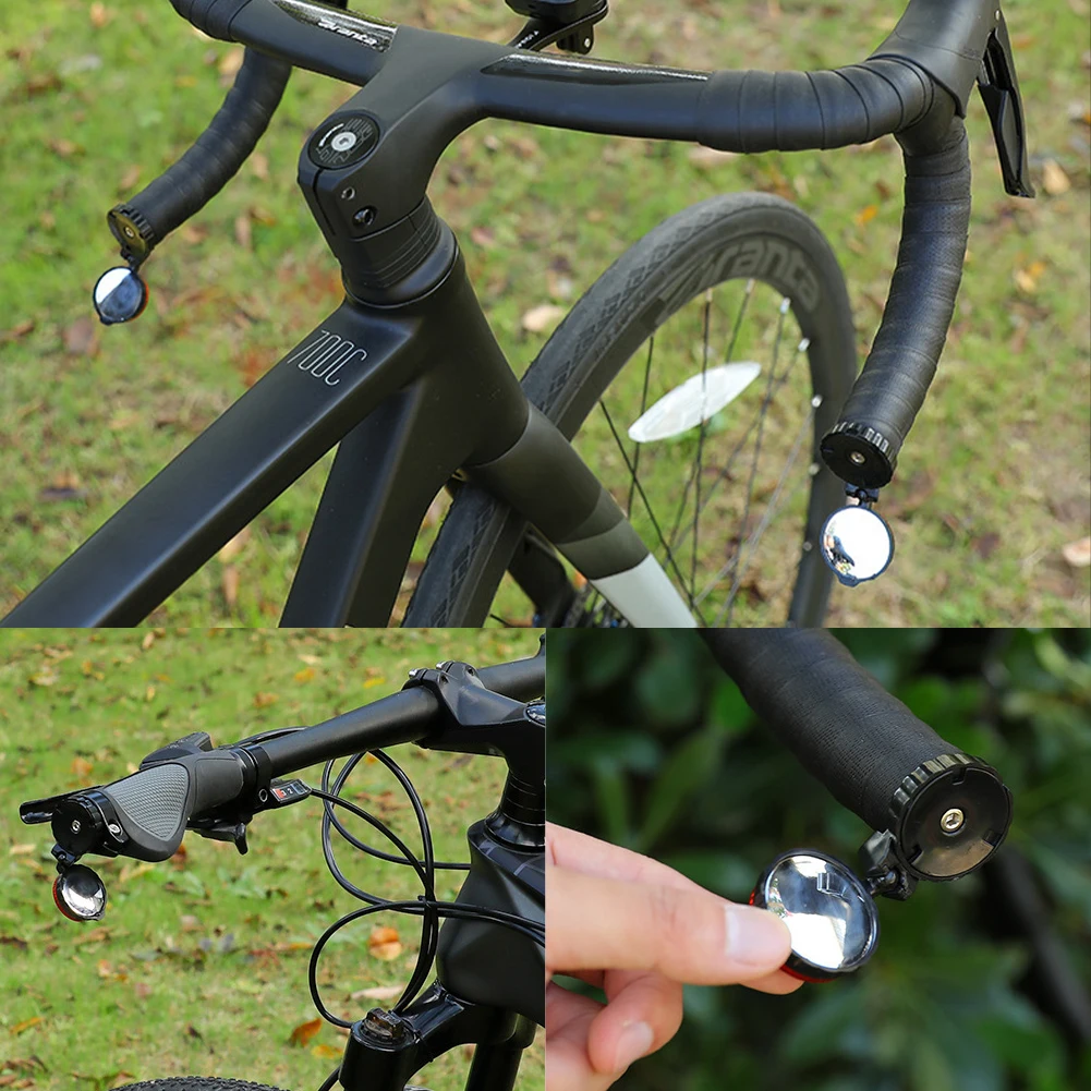 Fahrrad-Rückspiegel Lenkerendenspiegel HD-Spiegel 360° ° Drehbare MTB – Bild 5