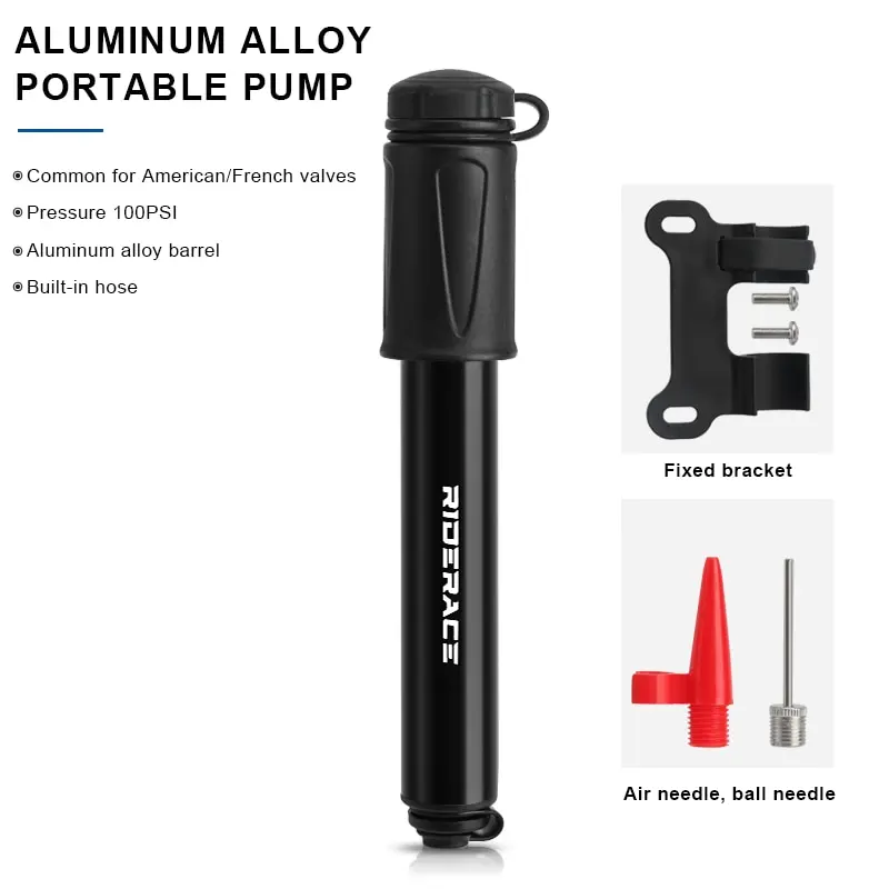 Fahrrad pumpe tragbar mini radfahren hand luftpumpe hochdruck ball mtb rennrad fahrrad aufblas chrader presta