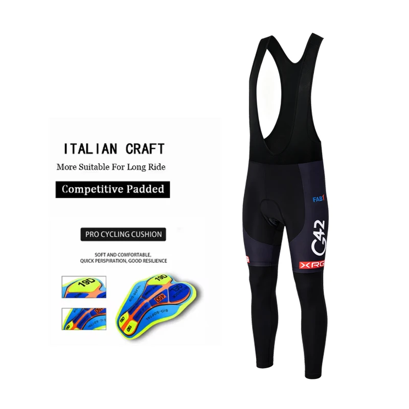 Herbst MTB Schwarze Radhose Sommer Gel-Pad Latzhose Atmungsaktive – Image 3