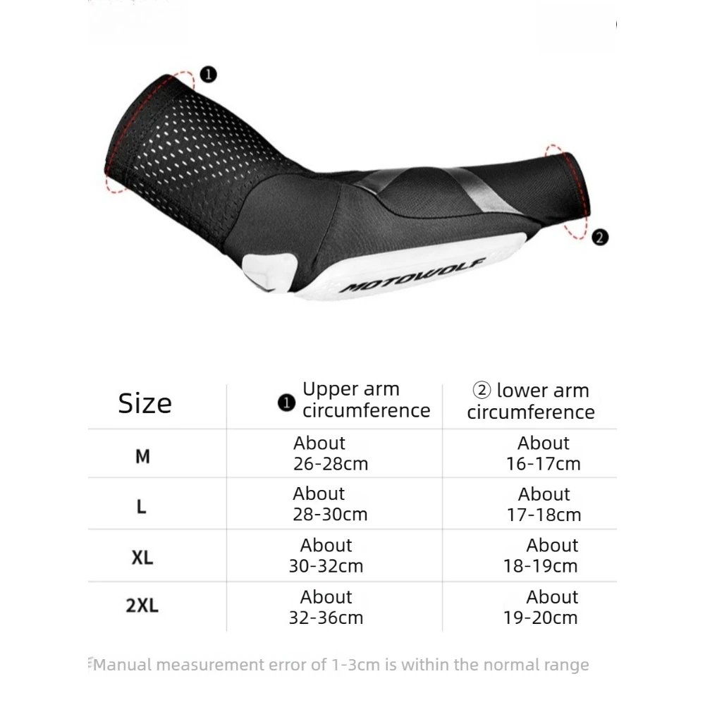 Elastische, atmungsaktive Armstulpen für Motorrad, MTB, Radfahren – Bild 6