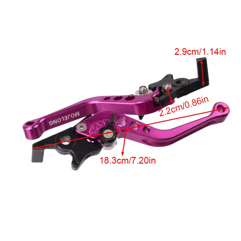 Universeller Aluminium-Motorrad- und Roller-Bremshebel, Vordere – Bild 2