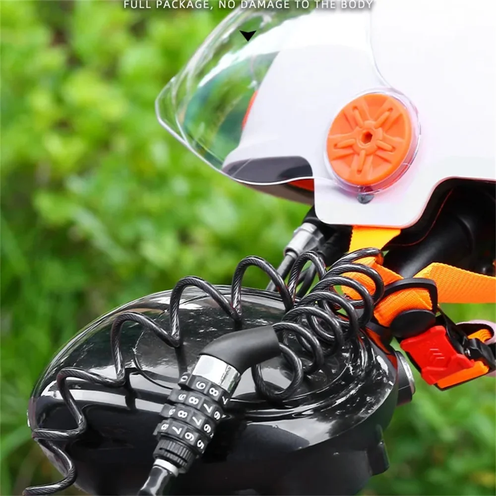 Fahrradschloss Stahldraht Kettenschloss Mountainbike Motorrad – Bild 6