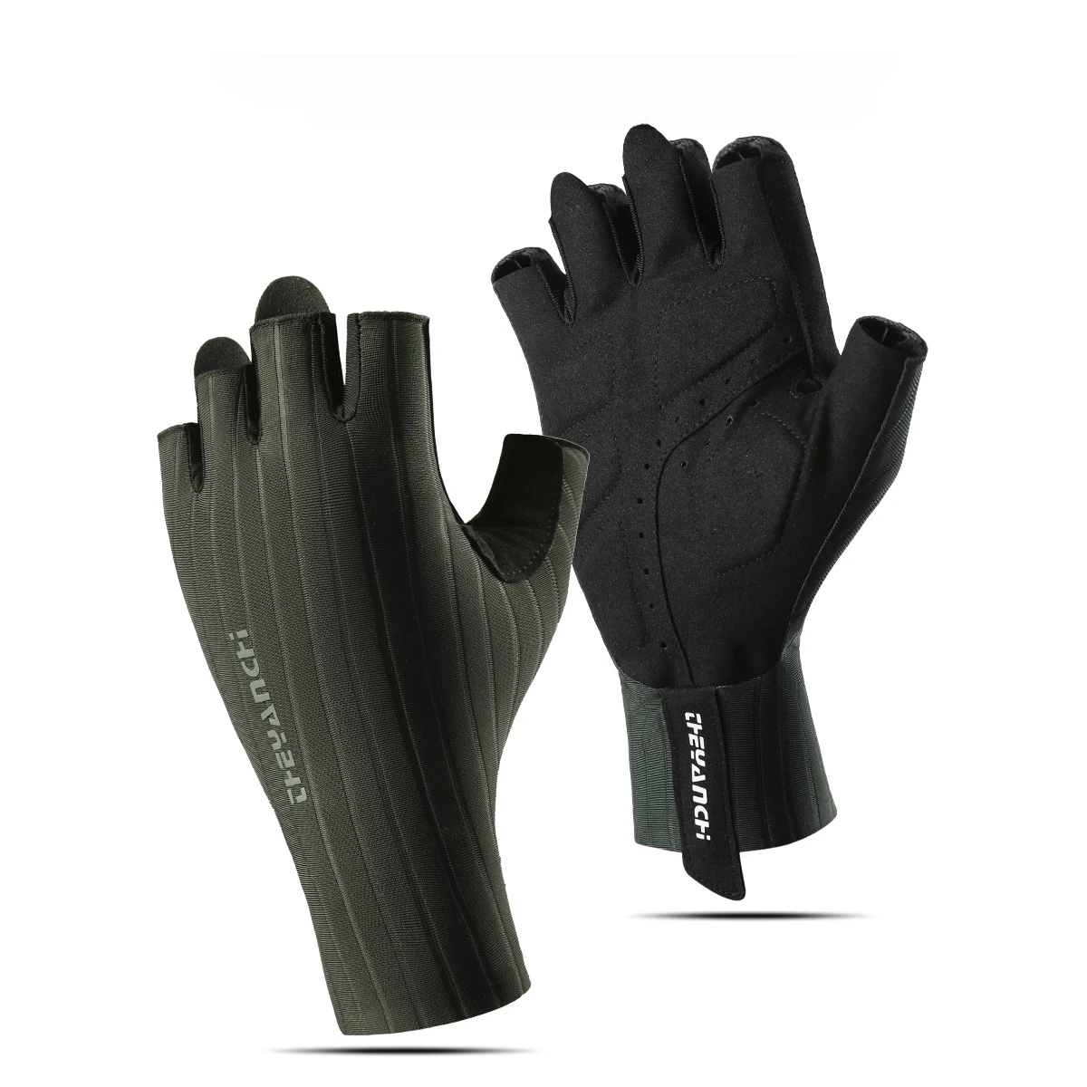 Halbfinger-Rennradhandschuhe, Sommer, atmungsaktiv, Stoßdämpfung, rutschfest, verschleißfest