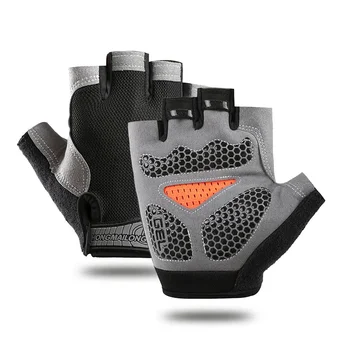 Halbe Finger Handschuhe Gym Fitness Anti-Slip Frauen Männer Gel Pad Handschuhe Gym Radfahren Fingerlose