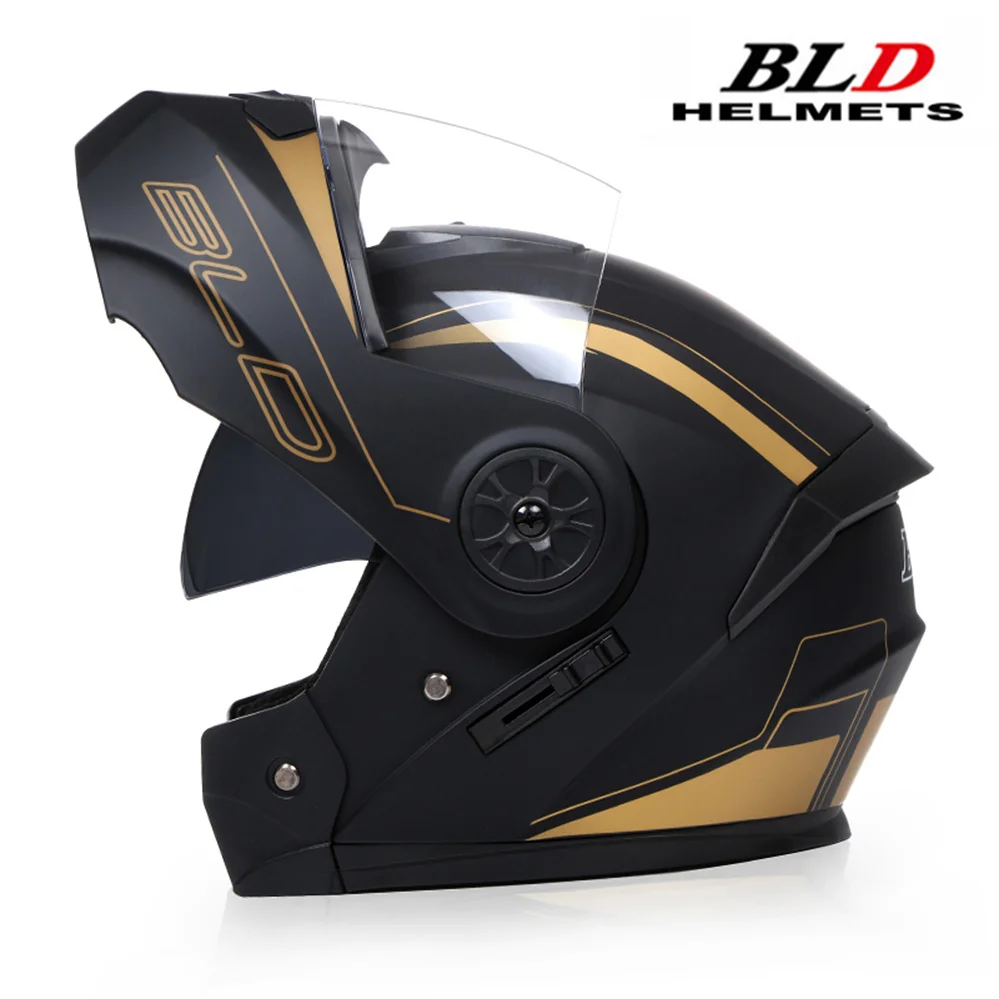 Personalisierter Full Face Casco Flip Up Motocross Racing Motorradhelm Sicherheit Downhill Modular Männer