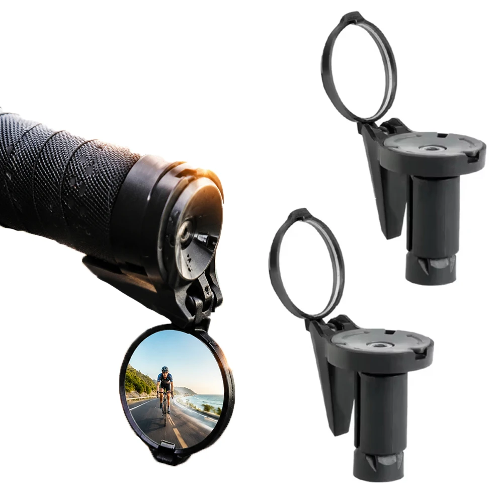 Fahrrad-Rückspiegel Lenker-Endspiegel HD-Spiegel 360° ° Drehbare Konvexe MTB Rennrad Lenker-Spiegel