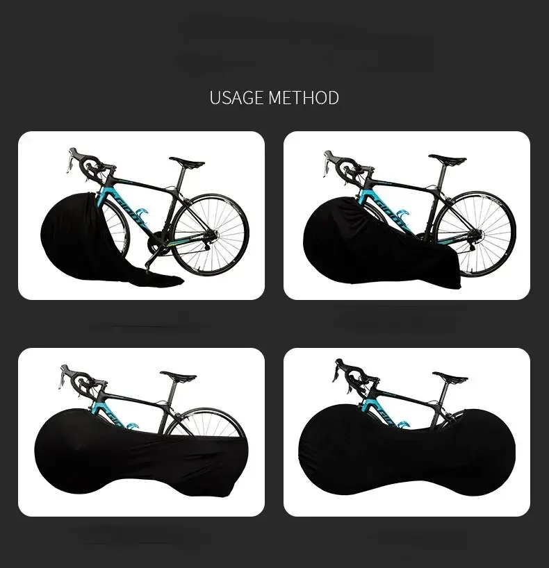 Fahrrad-Staubschutz, wasserdichte Fahrrad-Schutzhülle, transparente – Immagine 4