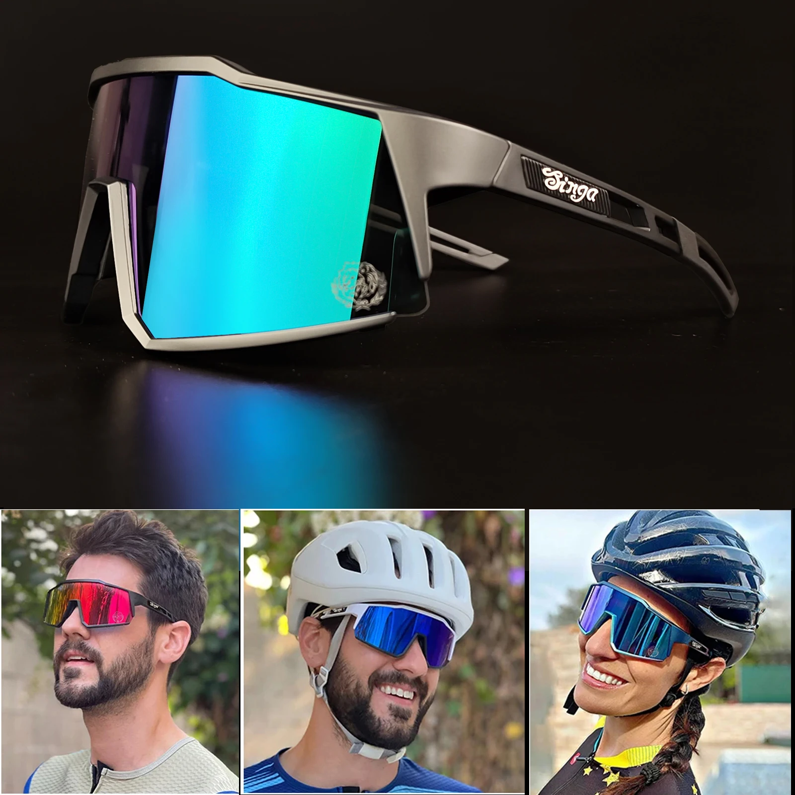 Radsport-Sonnenbrille Fahrrad-Eyewear Sport-Dunkelgläser – Image 3