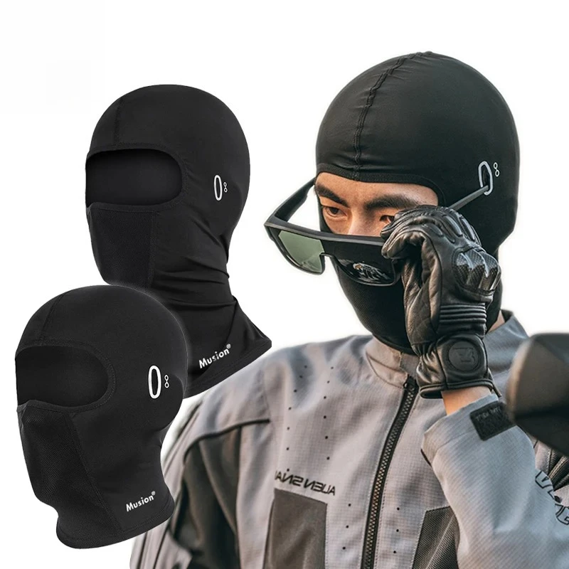 Balaclava Vollgesichtsmaske Fahrradhelm mit Brillenloch Motorrad – Image 3