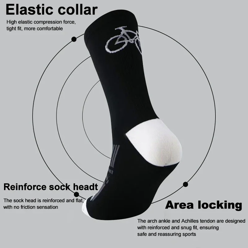 Professionelle Radsocken, MTB-Fahrradsocken, atmungsaktive, schnell – Image 6