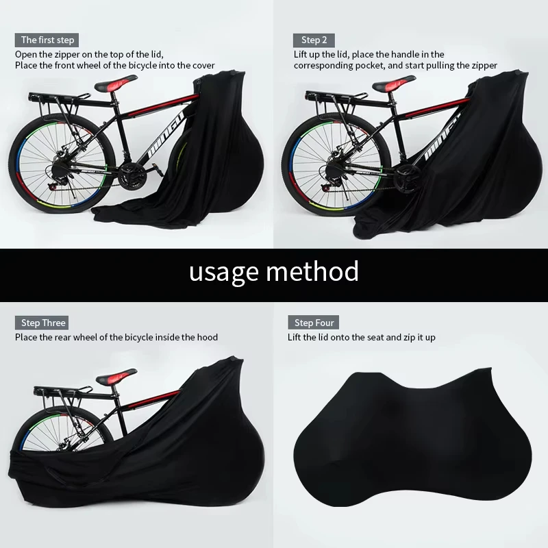 Fahrrad-Schutzhülle MTB Fahrrad-Schutzausrüstung Staubschutz für Räder – Image 4
