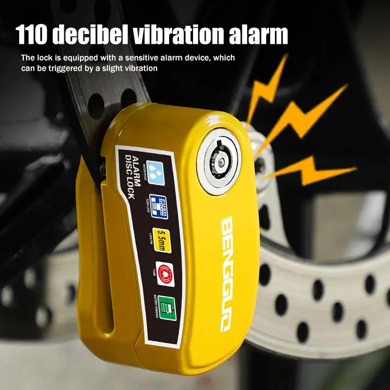 Intelligentes Alarm-Bremsscheibenschloss Diebstahlschutz für Motorrad – Image 3