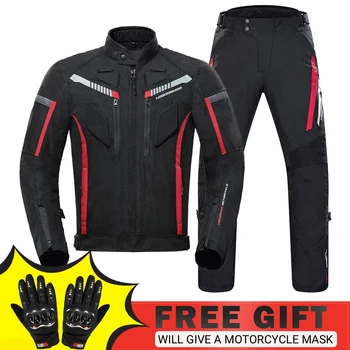 Wasserdichte Motorrad jacke Männer Motorrad fahrer jacke Moto Road Racing Kleidung tragbarer Moto schutz