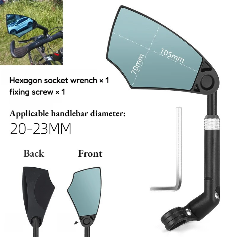 Fahrrad Lenker Rückspiegel Fahrrad Radfahren Breite Palette Zurück Anblick Reflektor Einstellbar Links Roller