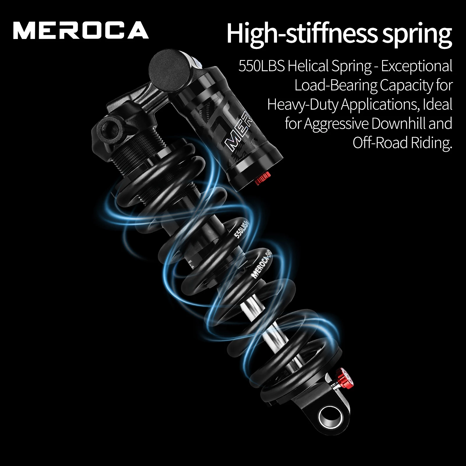 MEROCA RCT3 Fahrrad-Trunnion-Mount Hinterer Stoßdämpfer 185/205mm – Image 4