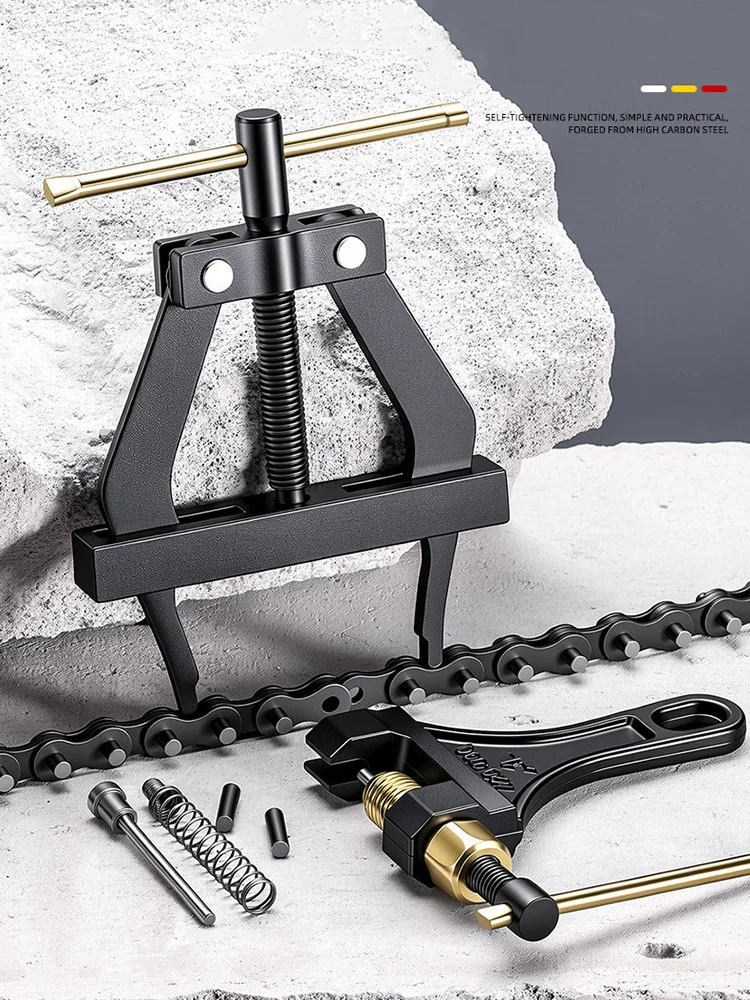 Kettentrenner-Werkzeugsatz mit Kettenspanner für Motorrad – Bild 3