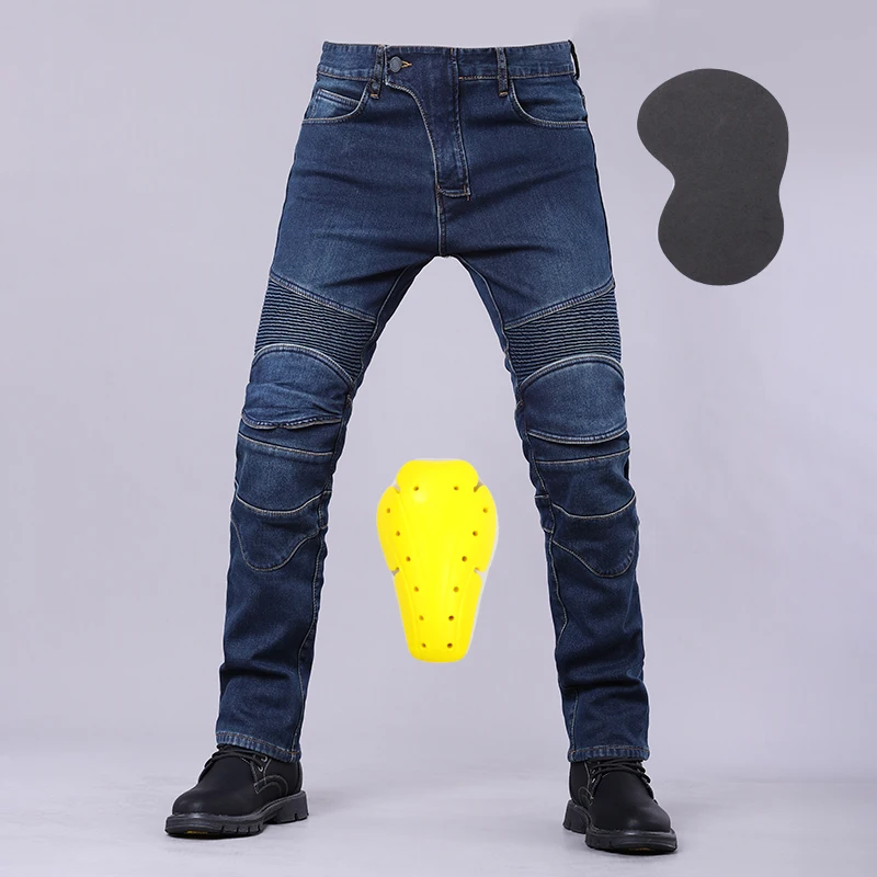 Motorrad-Jeans für Herren Outdoor Moto-Jeans mit Schutzpolstern – Image 3