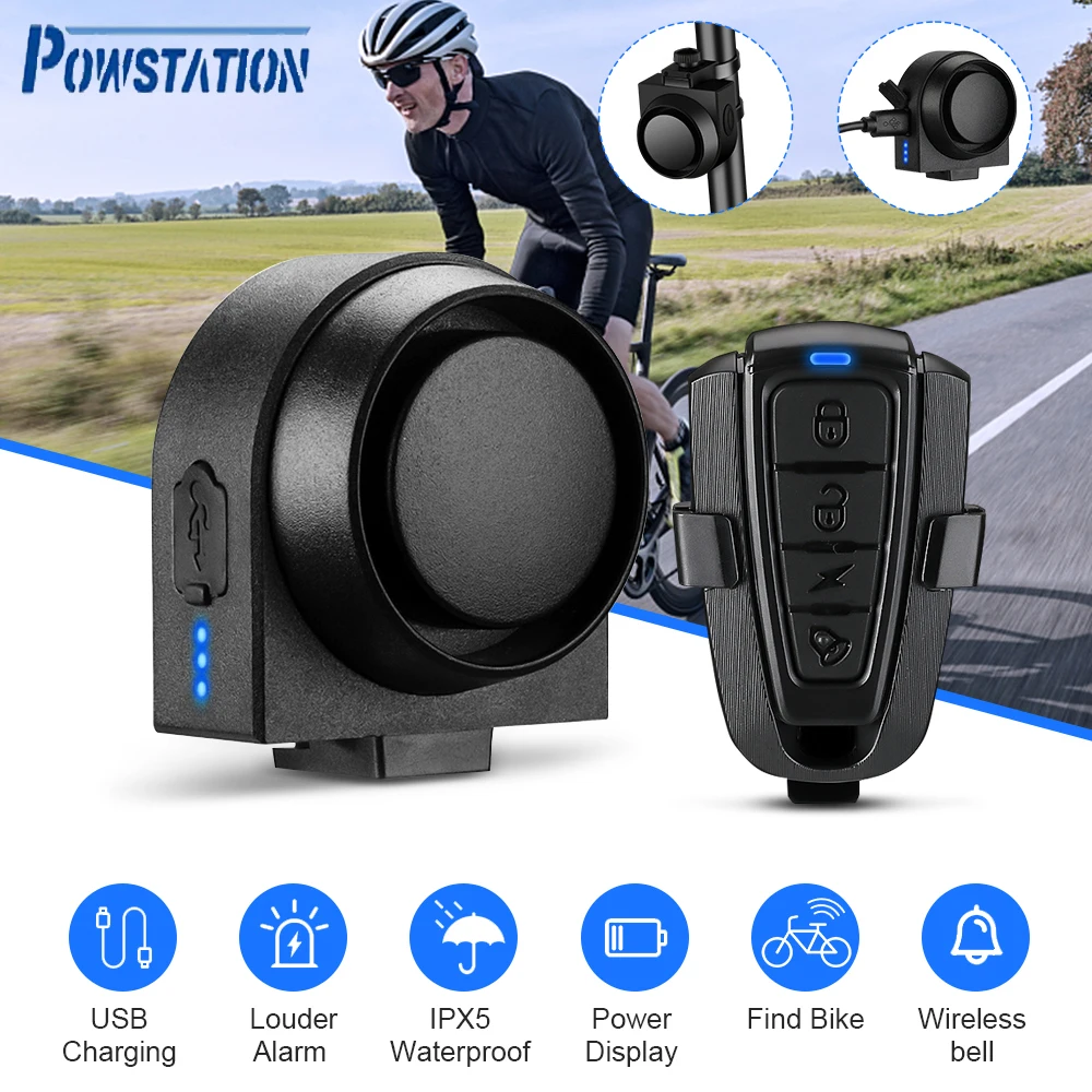 Anti-Diebstahl Fahrrad Motorrad Alarm Sicherheitssystem Fahrrad Vibration Bewegungssensor Wiederaufladbare