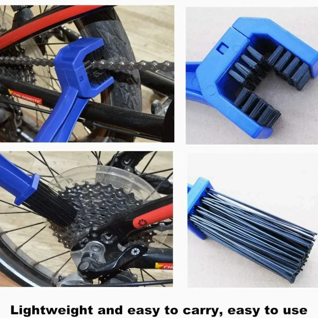 Fahrradkettenreiniger Fahrrad Motorrad Kettenreinigungsbürste Dual – Bild 6