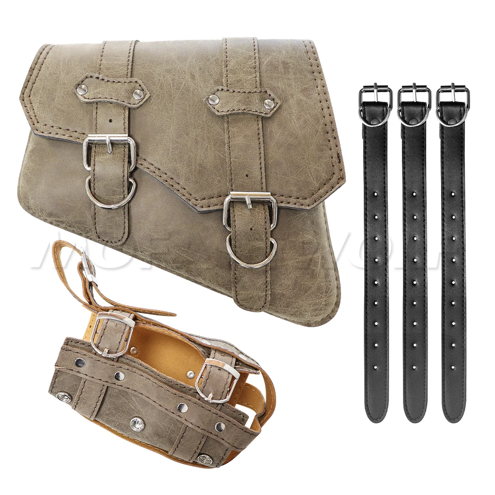Retro PU Leder Motorrad Satteltasche Satteltaschen Beutel Aufbewahrungskoffer Seitengepäck Tank Koffer
