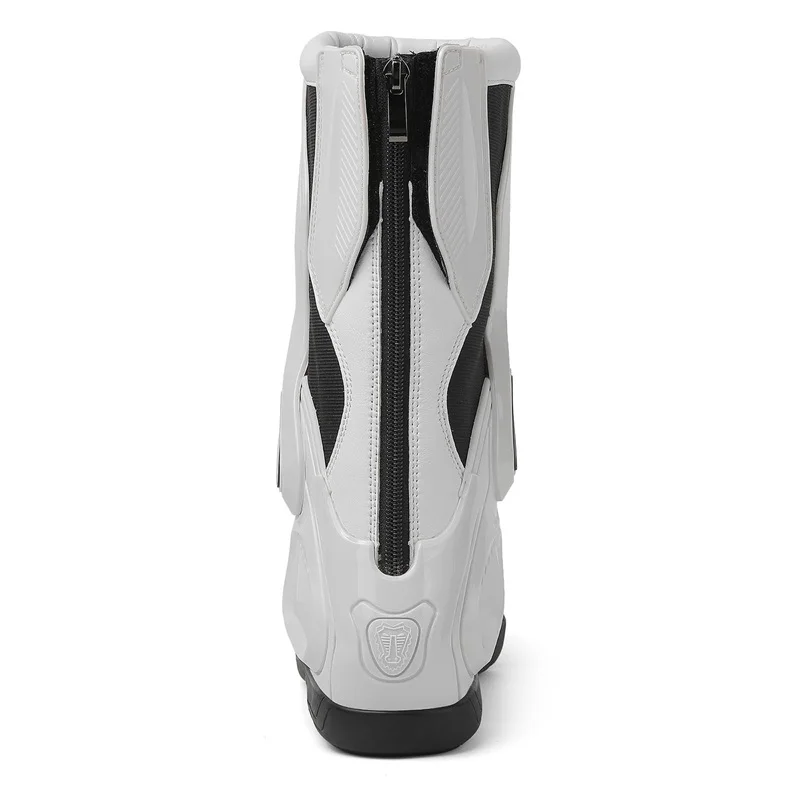 Herren Leder Wasserdichte Motorradschuhe Motorrad-Schutz Anti-Sturz – Image 5