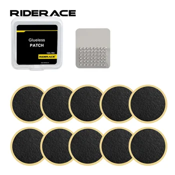 Fahrrad-Reifen-Patch-Reparatur-Werkzeug-Set, 10-teilig, Reifenschutz, ohne Kleber, schnell trocknend, schnell