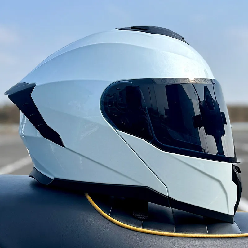 LVS-Flip-Up Motorradhelm mit Doppelvisier, modularer Integralhelm – Bild 6