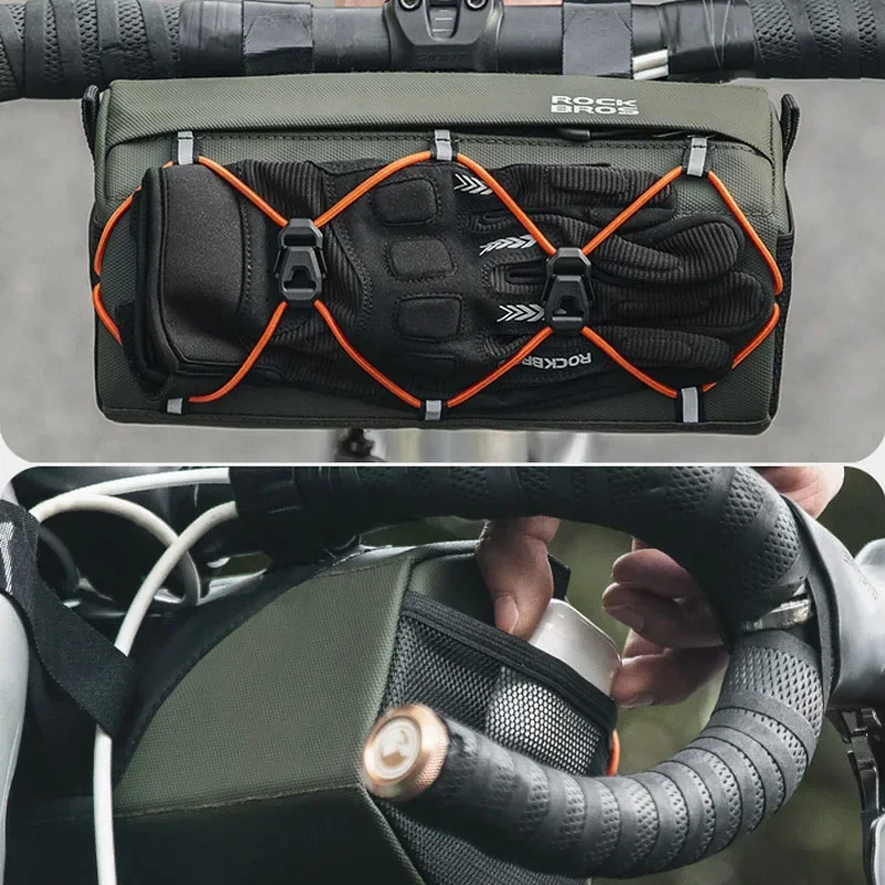 ROCKBROS Neue Fahrrad Lenkertasche Fahrradtaschen Rahmen Packtaschen – Bild 4