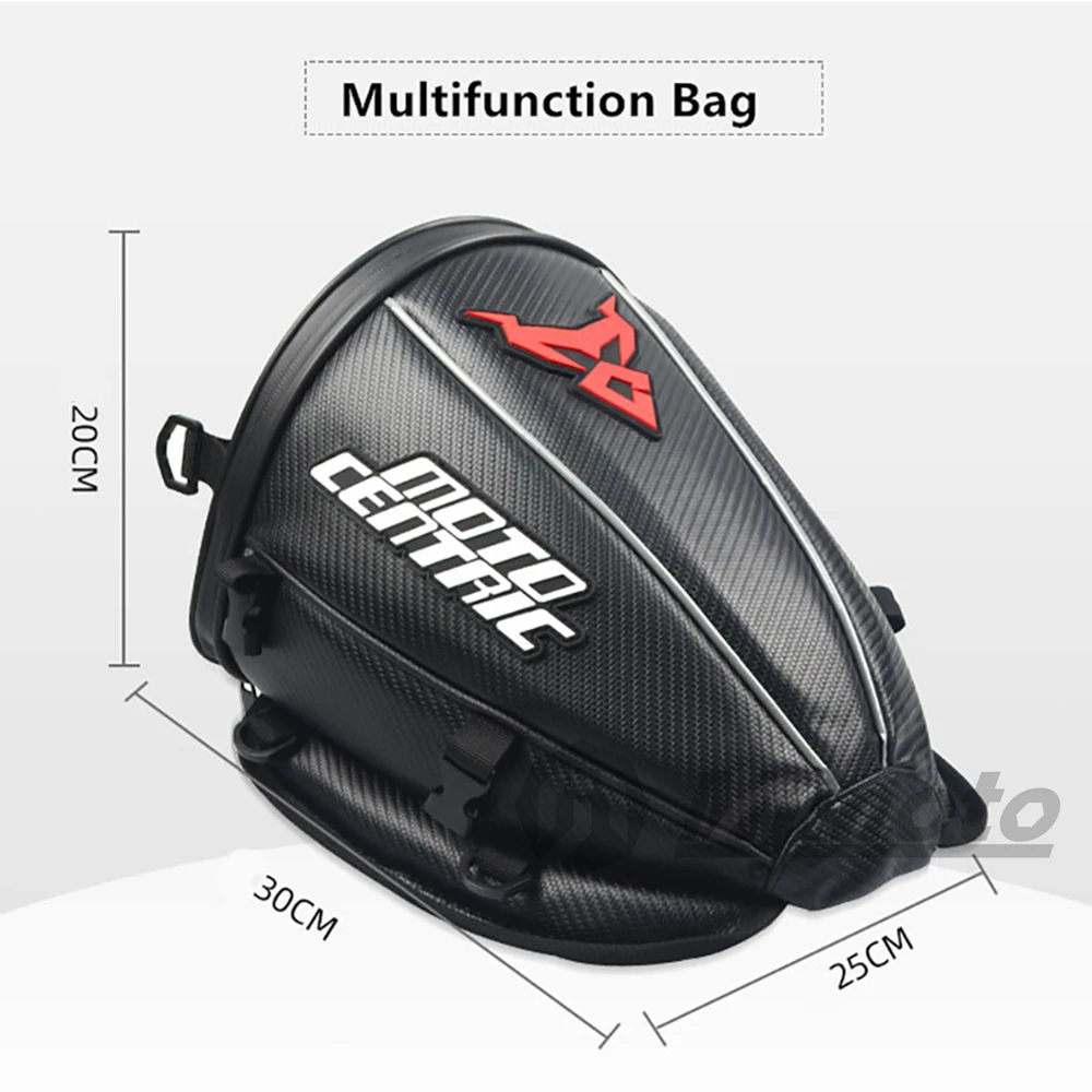 Wasserdichte Motorrad Hecktasche Sport Gepäck Reflektierende Sattel – Bild 2
