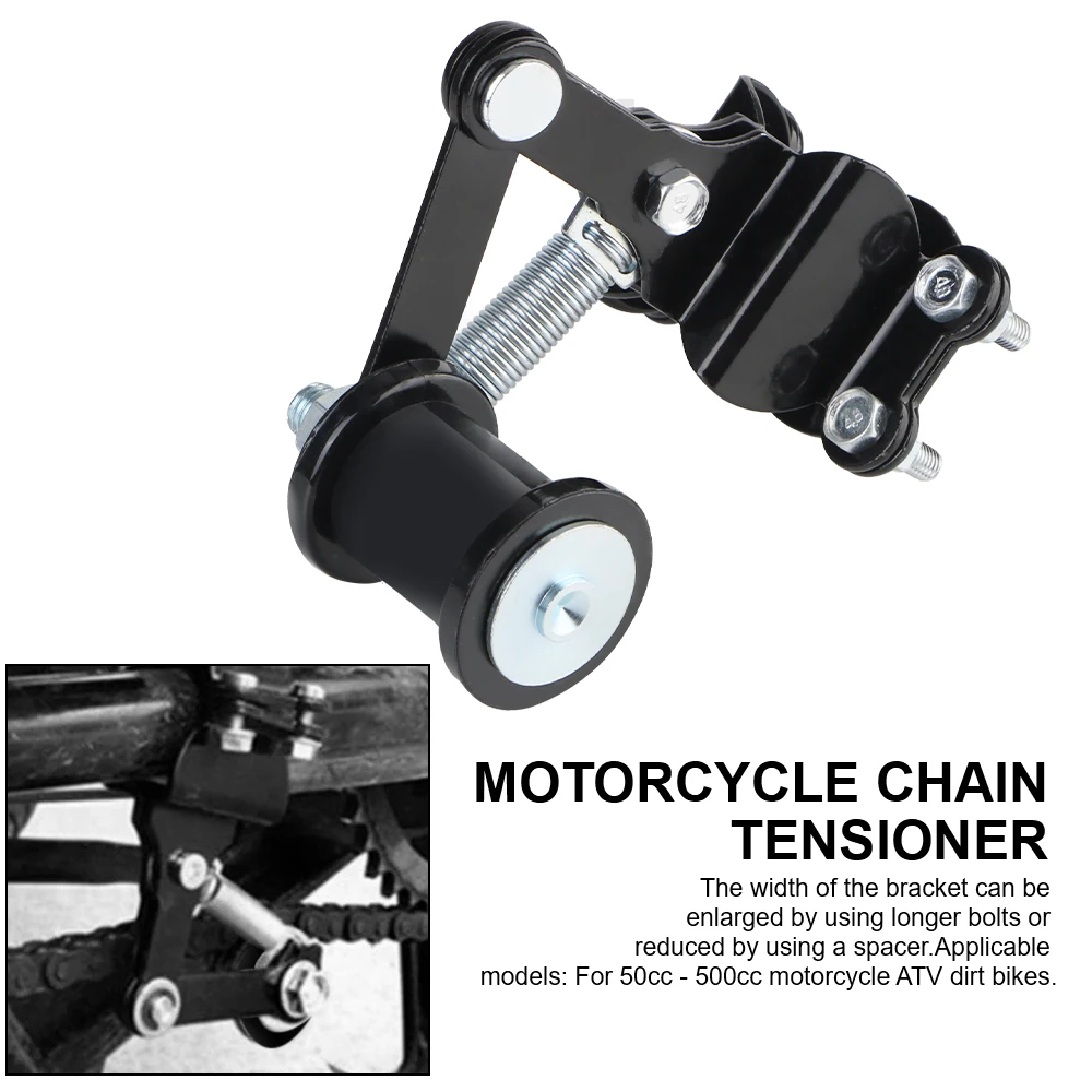 Universal Motorrad Kettenspanner Spannführung mit Führungsrädern – Bild 4