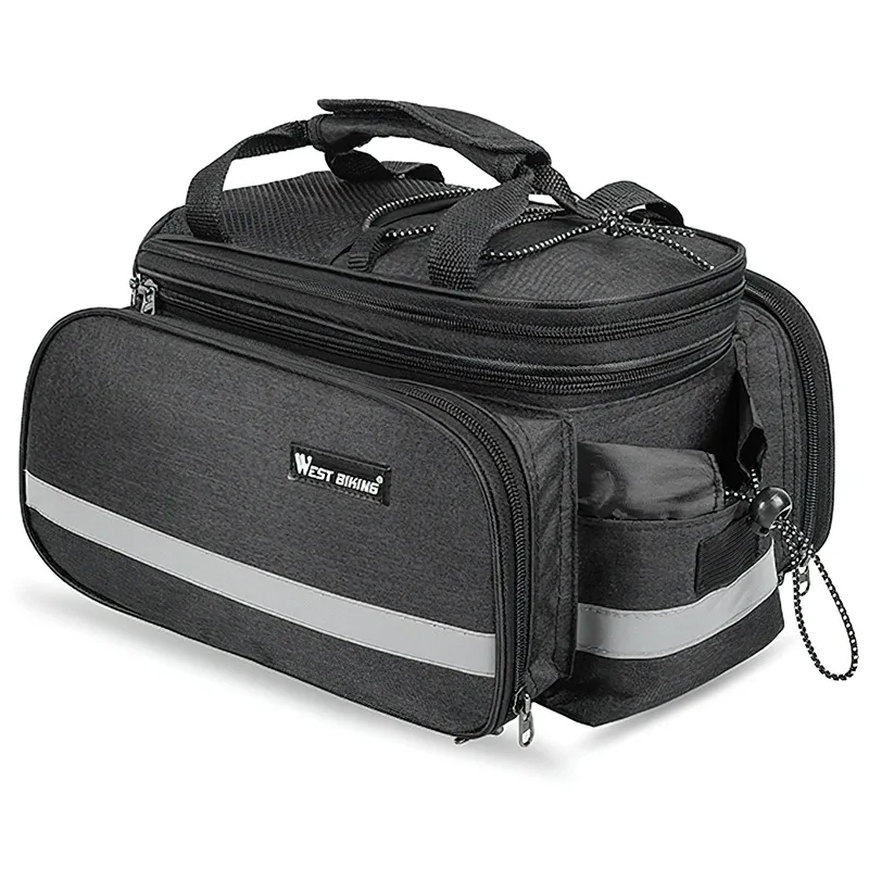 WEST BIKING Fahrrad-Gepäckträgertasche, 15-20 l, großes Fassungsvermögen, MTB, Rennrad, Reisegepäck