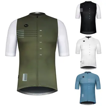 Herren Pro-Team Fahrradbekleidung Kurzarm Ropa Ciclismo Sommer-Radtrikot Triathlon Fahrradtrikots Uniform