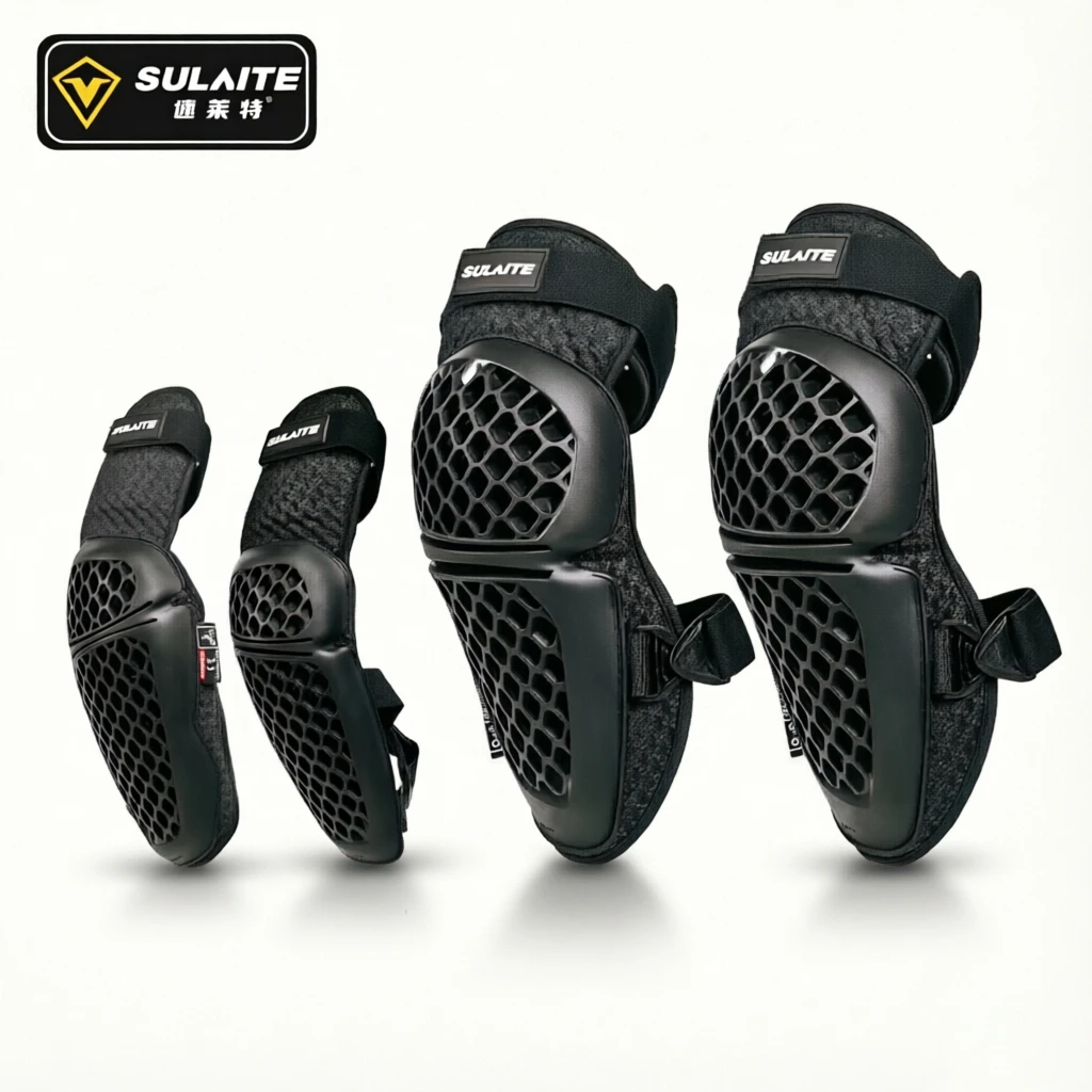Motorrad Ellenbogen & Knie Pads Motocross Knie Brace Mesh Moto Ellenbogen Protector Sport Kneepads Skifahren