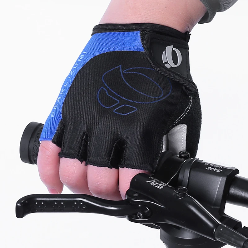 Radfahren Handschuhe Halb Finger Gel Anti-Slip Anti-Schweiß Rennrad – Bild 3