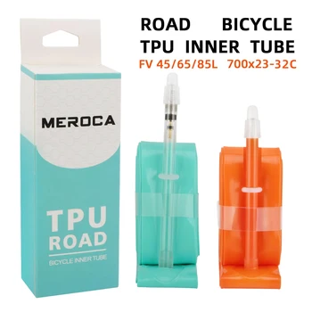 Meroca Rennrad TPU Schlauch 700x23-32c fv 45l/65l/80l ultraleichtes Rennrad Schlauch