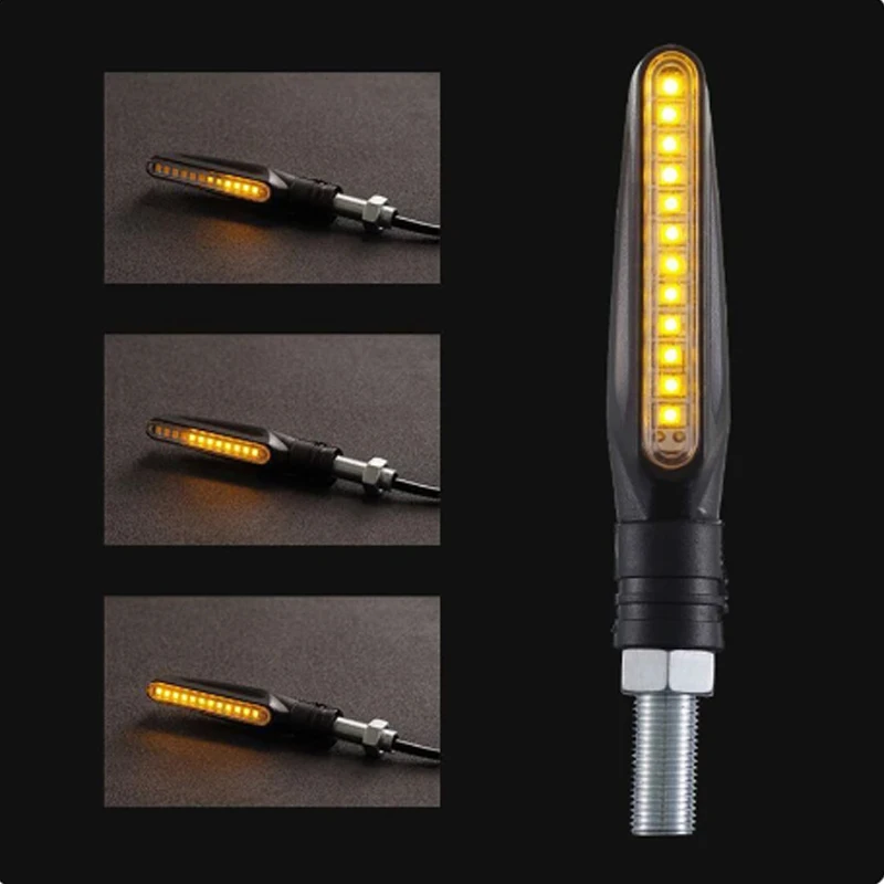 Motorrad Led Blinker Richtungs Indikatoren Blinkende Hinten Schwanz – Bild 5